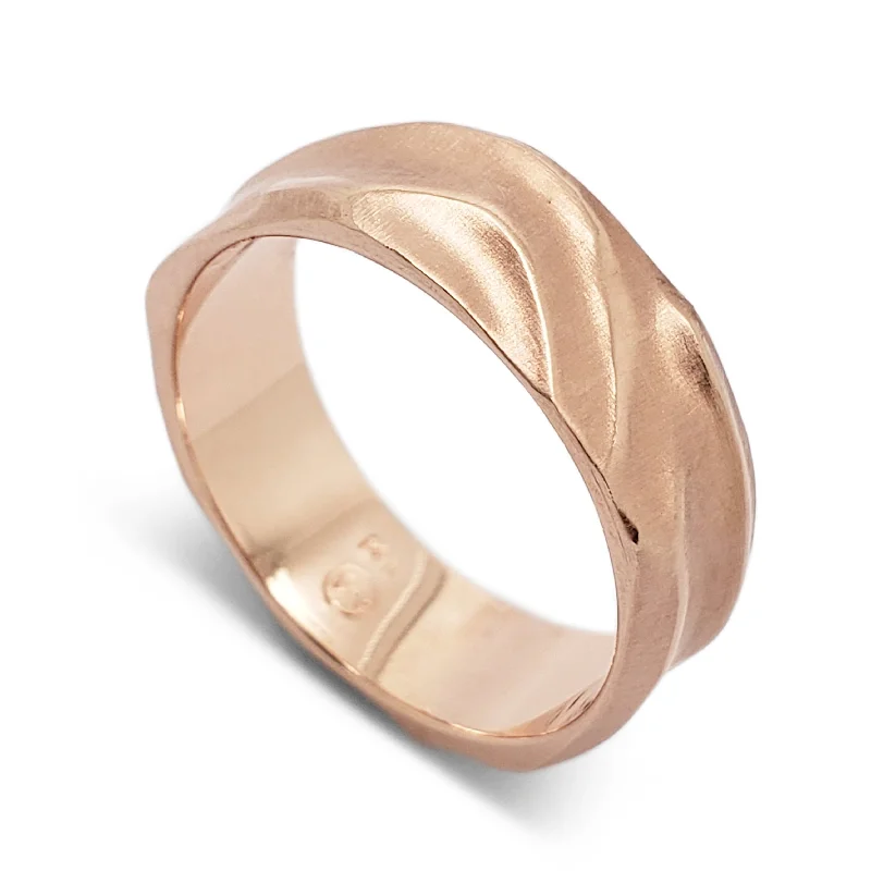 women’s statement diamond rings -Topography Rose | Lightweight