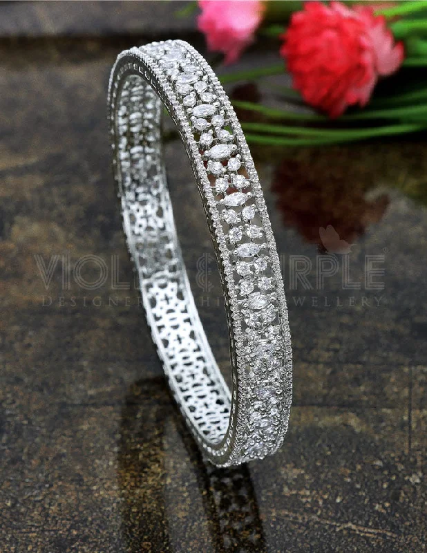 custom bangles with name -Zircon Designer Bangles zbgl10888