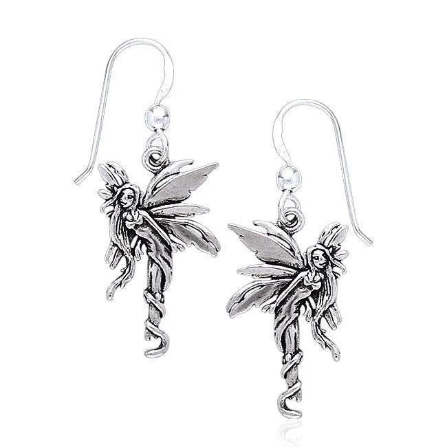 large statement earrings for women -Firefly Fairy Sterling Silver Earrings TE2665