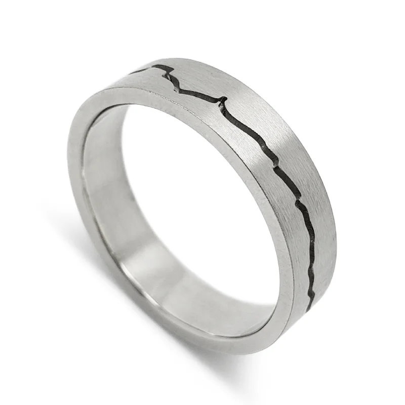 women’s geometric rings -Mountain Range | 5mm