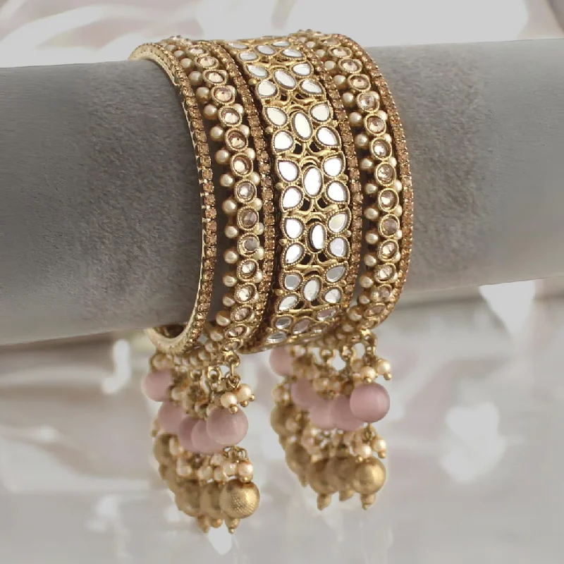 luxury cuff bangles for women -Floral Mirror Celeb Inspired Bangles Jewelry Set , Bridal Floral Bangles, Wedding Bangles Set, Indian Jewelry Set, Wedding Floral Bangles, Indian Bangles Set, Wedding Chura Set, Jewellery Set