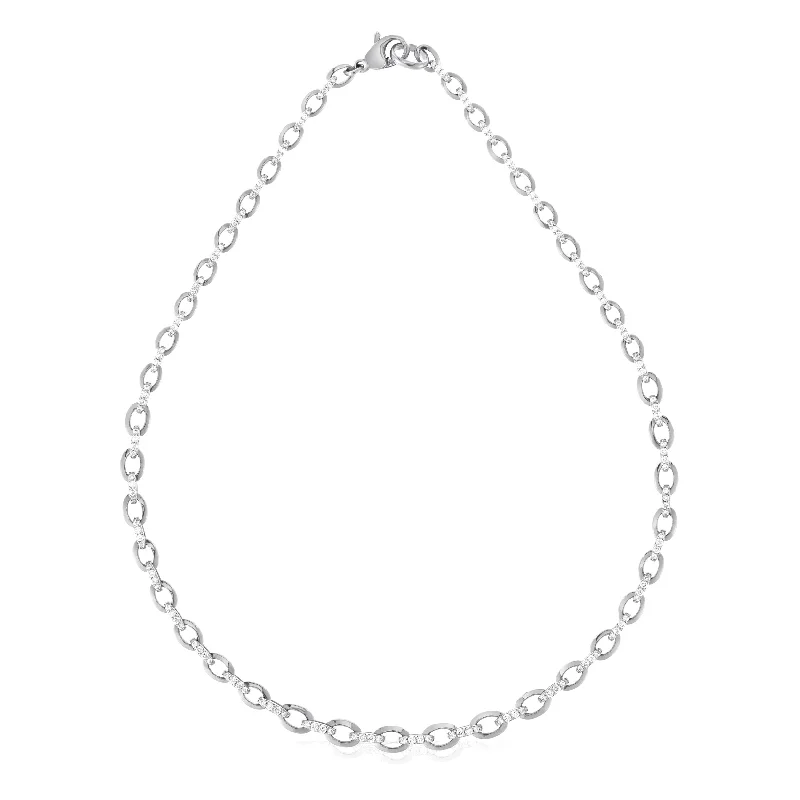 chunky necklaces for women -Graduated Oval Link Necklace