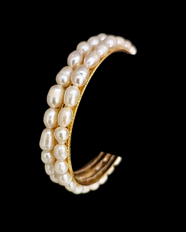 statement bangles for women -Saroor Pearl Bangle