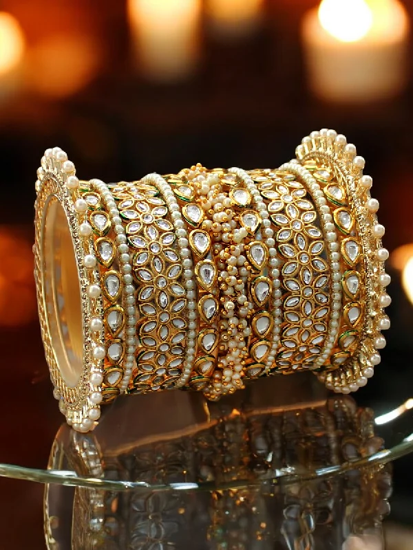 affordable bangles and bracelets for women -American Diamond Floral Bridal Bangles Set, Gold Plated AD Bangles Set, CZ Bridal Chura Set, AD Bangles Jewellery Set, Indian Bangles Chura Set, CZ Celebrity Bangles Jewelry, AD Pakistani Bangles Set, Floral Bangles Jewellery