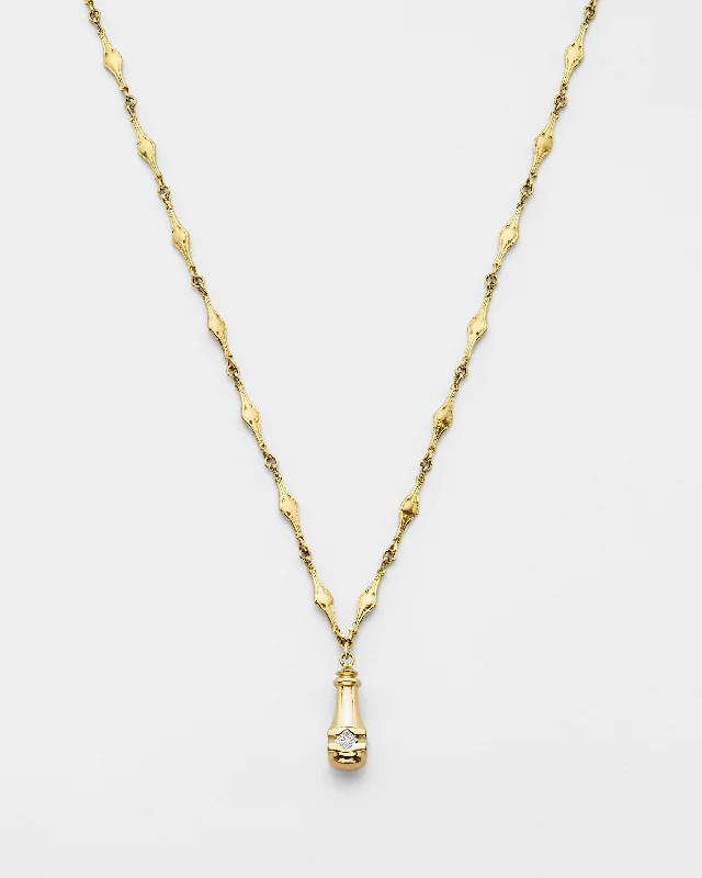 women’s fashion necklaces -Libertine Domed Pendulum Necklace