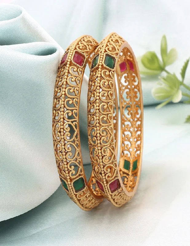 stylish bangles for women -Designer Matt Stone Bangles