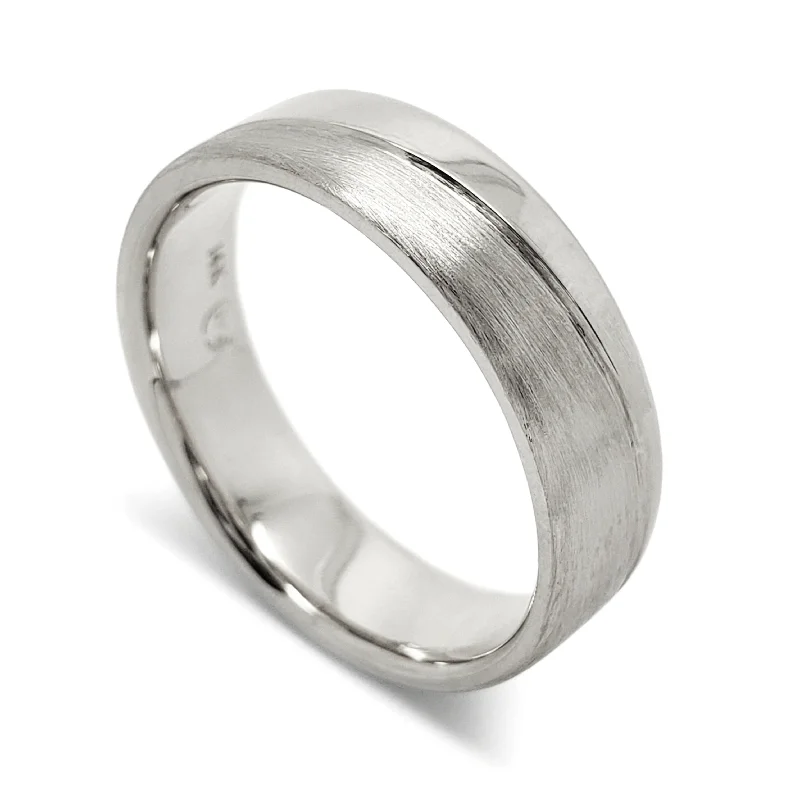 silver eternity bands for women -Wave